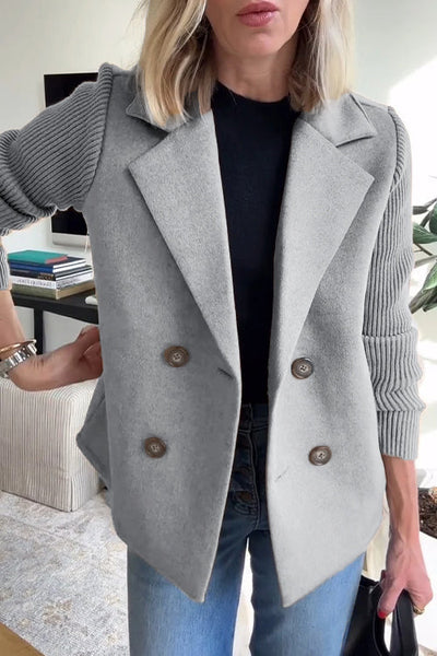 Amelia™ | Chic Blazer s Pletenými Rukávy