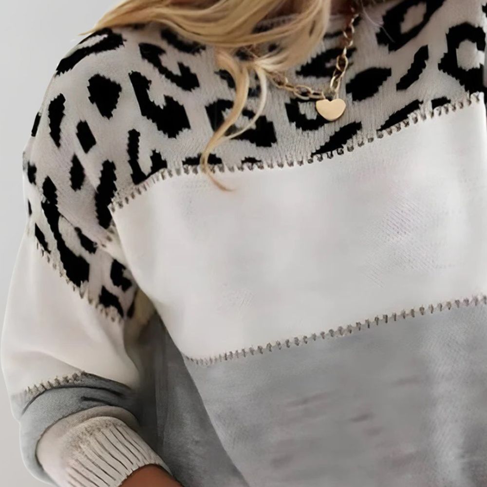Ctibora™ - Trendy a pohodlný leopardí svetr