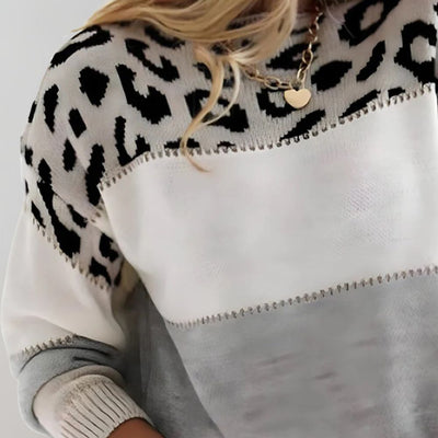 Ctibora™ - Trendy a pohodlný leopardí svetr