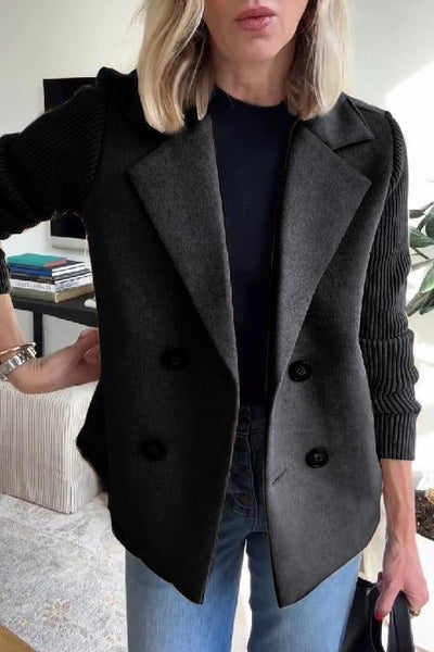Amelia™ | Chic Blazer s Pletenými Rukávy